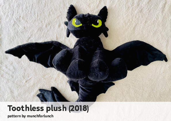 Toothless plush (2018)